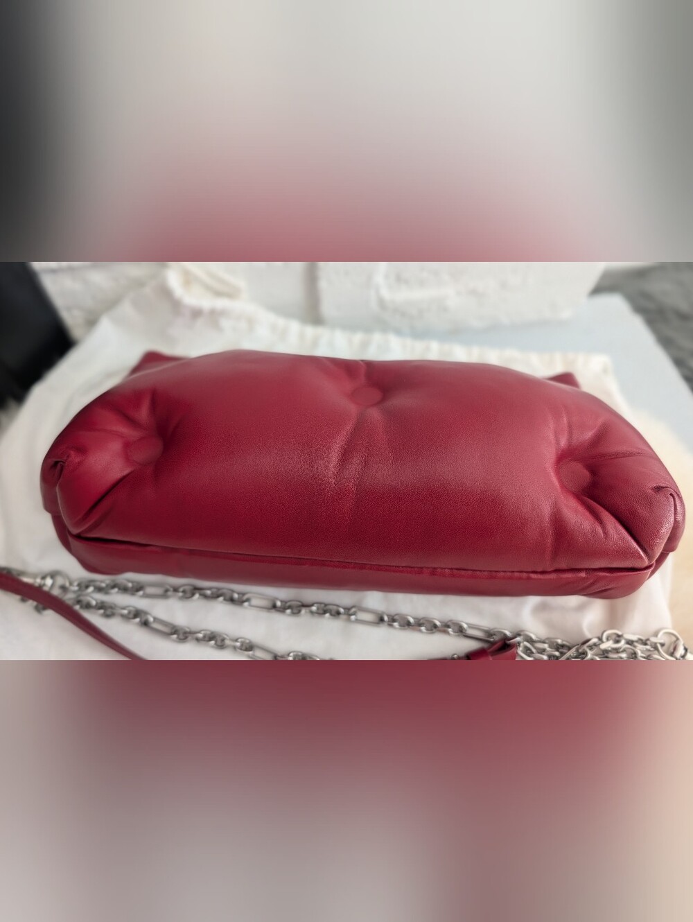 Maison Margiela Glam Slam Red Leather Chain Bag — Excellent ConditionDescripti - Picture 5 of 5